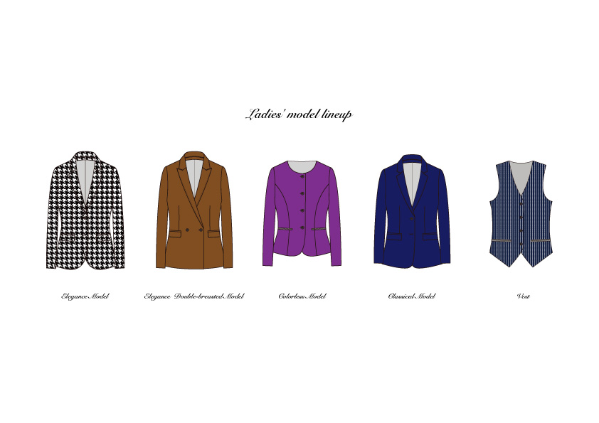 レディスモデルラインナップ