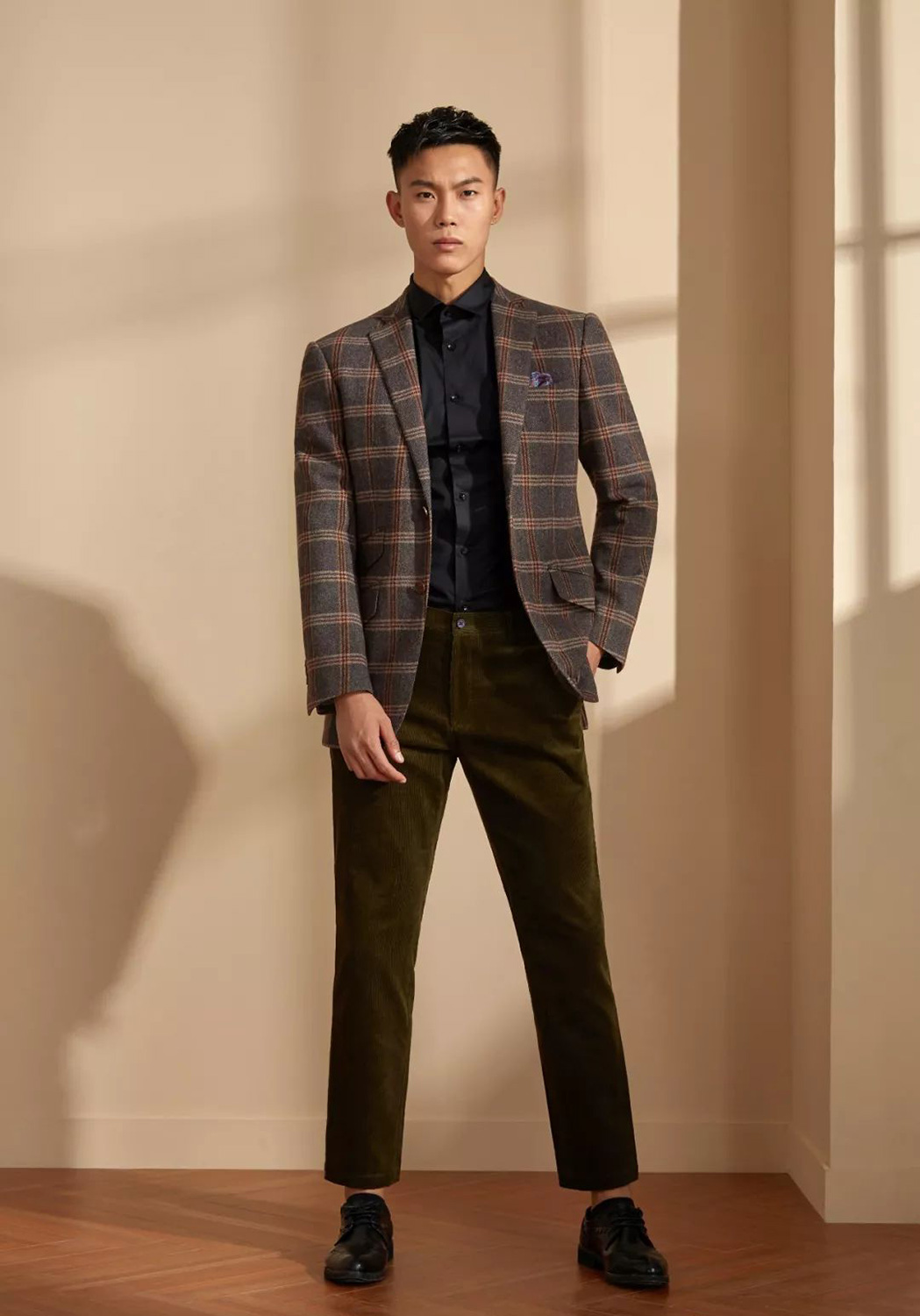 格子ジャケット